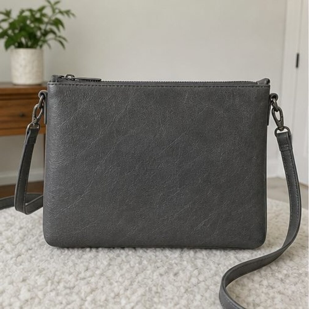 Blush Pebbled Crossbody Bag